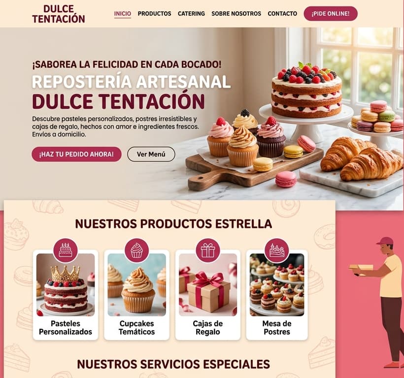 Landing Page pasteleria